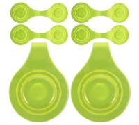 Healvian 6pcs Yellow Reflective Magnetic Clips for Backpack and Clothing, Compact Safety Reflectors for Schoolbags and Running, Portable Night Warning Clips for