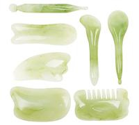 Healvian 7pcs Gua Sha Board for Face Massage Tool Body Massager Scraping Tool for Facial Roller and Manual Massage