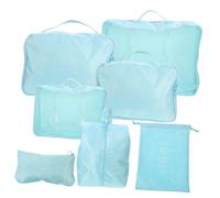 Healvian 7pcs Travel Packing Cubes Lightweight Large Capacity Organizer Bags for Suitcases Wrinkle Resistant Travel Pouches for Clothing Toiletries Shoes Outdoor Luggage Storage