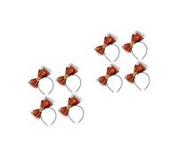 Healvian 8 pcs Halloween Headbands Lightweight Bow Knot Hair Hoops Festive Pumpkin Skull Bat Spider Design for Party Costume and Thanksgiving Decorations