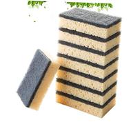 Healvian 8 Pcs Kitchen Cleaning Sponges Non-Scratch Scouring Pad Durable Dish Washing Sponge for Kitchen Bathroom