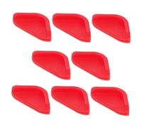 Healvian 8 Pcs Silicone Corner Protection Covers for Quick Defrosting Boards Non-Slip Elevating Edge Guards Red Kitchen Worktop Savers for Cutting Board Stability