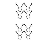 Healvian 8 Pcs Soft Fabric Bee Antenna Headband and Youth, Lightweight Comfort with Vibrant Cartoon Design, for Carnival and Photos, Versatile Party Accessory in Black Cloth