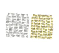 Healvian 80pcs Hair Cuffs Dreadlocks Braiding Beads Filigree Tube Gold Hair Accessories for Braids Festival Dread Locks Rings