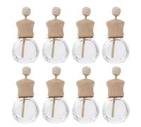 Healvian 8pcs Car Air Freshener Vent Clip Aromatherapy Diffuser Bottles 10ml Refillable Glass Perfume Bottles Car Scent Diffuser for Automotive Interior
