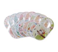 Healvian 8pcs Cartoon Clothes Divider Plastic Wardrobe Size Divider Assorted Colour Label Writable Keep Things Separated for Clothes Organization