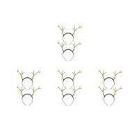 Healvian 8pcs Cute Reindeer Antler Headbands Sparkly Deer Horn Hair Hoops Holiday Christmas Party Costume Accessories for Novelty Festive Headwear