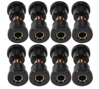 Healvian 8pcs Golf Cart Front and Rear Leaf Spring Bushing Kit Black Steel Plate Bushings Set for Golf Cart Suspension Replacement Accessories