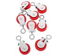 Healvian 8PCS Greenhouse Door Wheels Small Pulley Wheel Multi-Use Hanging Vent Pulley Professional Greenhouse Accessory Sturdy 4.5-Inch Hot-Dip Galvanized Cast Iron Vent for Ventilation