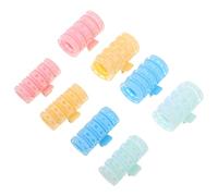 Healvian 8pcs Hair Rollers Heatless Curlers for Bangs Plastic Rollers for Fine Hair Styling Tools for Voluminous Look without Heat
