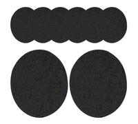 Healvian 8pcs Incense Burner Pads Fireproof Mat round Fire Retardant Cotton Aluminum No Deformation No Damage Aromatherapy Use for Tabletop Spa Yoga Room