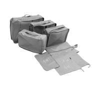 Healvian 8pcs Luggage Organizer Bags Set Multi Travel Cubes for Packing Clothes Shoes Toiletries Polyester Compression Storage for Suitcases and Home Use