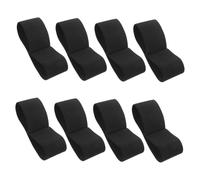 Healvian 8pcs Mourning Bands Funeral Memorial Armbands Black Elastic Polyester Comfortable Fit Versatile Use Unisex Armband for Funerals and Hockey Team Activities