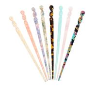 Healvian 8pcs Multi-color Hair Sticks and Chinese Hair Chopsticks Set for Stylish Bun Styling Lightweight Hairpins Suitable for Women and Girls Everyday