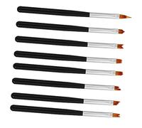 Healvian 8pcs Nail Art Brush Set Liner Brush for Nail Art Diy Drawing Pens French Tips Waves