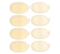 Healvian 8Pcs Natural Exfoliating Loofah Pads Set with Beige Loofah and Cotton Linen Scrubbing Cloths, Oval Body and Face Shower Scrubbers for Gentle Skin Cleansing and Bath Spa Use