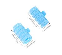 Healvian 8pcs Plastic Hair Rollers for Women Heatless Bangs Curlers Air Bang Styling Tool with Volumizing Crown Effect Portable Hairstyling Clips for Home Dorm Travel
