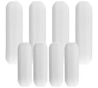 Healvian 8pcs Ptfe Magnetic Stir Bars Set Olive-shaped Cylinder with Collar Laboratory Stirrer Bar Magnets for Magnetic Mixer Lab Stirring Rods 6mm*20mm 7mm*30mm