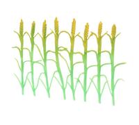 Healvian 8pcs Realistic Wheat Stalks Miniature Model Crops for Wargaming Terrain and Railway Scenery, Plastic Farm Diorama Accessories Authentic Detailing and Easy to Clean Features