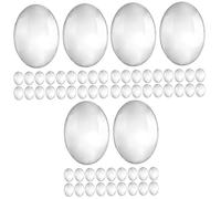 Healvian 90pcs Nail Art Display Beads Glass Nail Beads for Polish Chart Dipping Powder Chart Tips Practice Board Display Tips