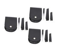 Healvian 9pcs Black Nail Clipper Set Professional Trimmer File for Manicure Ergonomic Design for Easy Use for Toe and Finger Family