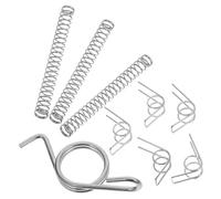 Healvian 9pcs Motorcycle Return Spring Set for Rear Brake Pedal Lever and Kickstand Includes 1.0x11mm Dual Torsion Springs Compatible with Electric Bikes and Tricycles