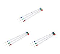 Healvian 9pcs Nail Art Pens Set Manicure Brush Kit for Professional Nail Designs Fine Stripping