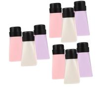 Healvian 9pcs Nail Art Tools Gel Remover Refillable Bottles Empty Pump Bottles for Liquid
