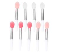 Healvian 9pcs Silicone Lipstick Brush Portable Lip Applicator Makeup Lip Brush with Soft Heads Precise Application for Professional Beauty Salon and Home Use Women