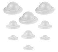 Healvian 9pcs Solar System Model Foam Balls Kit - Mixed Sizes 7.6cm, 10.6cm, 14cm White Polystyrene Spheres for Classroom Science Projects, Craft Supplies, Space Education