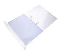 Healvian A6 Plastic Horizontal Flip Menu Display Stand with 6 Sleeves, Tabletop Sign Holder Rack for Restaurant Table Menu Presentation and Business Marketing