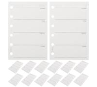 Healvian A7 6-hole Weekly Planner Refill Paper 200pcs 120gsm Lined Double-sided Inserts for 6-ring Binders Personal Agenda Notebook Office Use