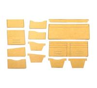 Healvian Acrylic Leather Wallet Pattern Template Sturdy and Easy-to-Follow Stencil for Crafting Leather Products Suitable for Professionals and Beginners