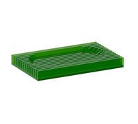 Healvian Acrylic Soap Storage Box for Bathroom and Kitchen Green Soap Holder with Fresh and Natural Style and Prevent Bad Substances Breeding Random Color