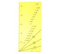 Healvian Acrylic Tailor Ruler for Sewing and Patchwork with Perforated Seam Gauge, Convenient to Use with Long and Straight Hemline for Accurate Fabric Measuring