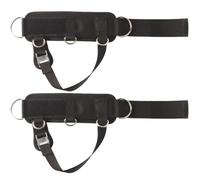 Healvian Adjustable Ankle Bands with Dual D-Ring Buckles and Breathable Mesh for Gym Leg Training, Cable Machine Attachment Fitness Straps for Dumbbell Workouts, Single Strap for Sports and