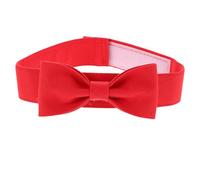 Healvian Adjustable Bow Tie Collar for Dogs and Cats, Breathable Canvas Pet Bow Tie with Chic Design, Cozy to Wear Neck Circumference 10.23-14.17in, for Weddings and Photos