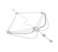 Healvian Adjustable Crystal Bridal Headpiece with Rhinestone Forehead Chain Lightweight Elegant Hair Jewelry for Brides and Bridesmaids Sophisticated Wedding Accessory with DIY Fit