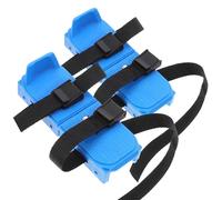 Healvian Adjustable Ice Skates Anti-Fall Straps for Beginner Outdoor Ice Skating Training Aid Blue