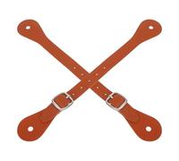 Healvian Adjustable Western Style Fake Leather Spur Straps 2pcs for Horse Riding Cowboy Boot Accessories Outdoor Equestrian Spur Keeper Heel Straps