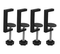Healvian Adjustable Woodworking G-clamp Set 4pcs, Small Sturdy Metal Frame Clamps for Desktop and Workbench Woodworking, Corner and Mini Clamps for Shaping, Framing, and Wood Tightening