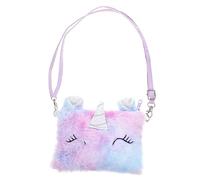 Healvian Adorable Unicorn Shoulder Bag Plush Crossbody Purse for Outdoor Storage Daily Use Great for Little Premium Quality Light Purple