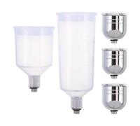 Healvian Airbrush Paint Container Replacement Pot with Effortless Cup Switching System, Detachable Spray Cup Suitable for Mixed Media Artists and Travel Use