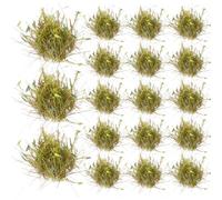 Healvian Assorted Color Static Grass Tuft Model for Train Layout Stone and Sand Table Model, Resin Material Lightweight 28pcs Box Suitable for Gaming Scenery and Micro Landscape Decoration