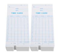 Healvian Attendance Management Cards 100Pcs Employee Tracking Weekly Time Sheets Cardstock for Office and Hotel Use