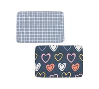 Healvian Baby Sleeping Underpads 27.56X19.69 Inch Washable Reusable Urinary Incontinence Bed Pads Lightweight Breathable Mats for Elderly Menstruation Protection Pack of 2