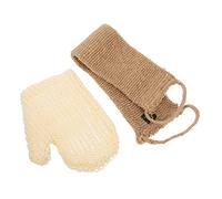 Healvian Back Scrubber with Premium Exfoliating Gloves and Thickened Long Towel Skin Friendly Bath Mitt for Shower Rich Deep Cleansing and Comfortable Grip for Gentle Body Exfoliation