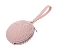 Healvian Bag Pouch Silicone Baby Case Holder with Clip Pink Reusable Organizer for Napkin and Teething Toy Can be Hung on Trousers Belt or Basket