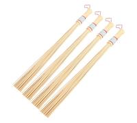 Healvian Bamboo Massage Sticks with Portable Design 4pcs for Body Tapping and Muscle Relaxation, Ergonomic Handcrafted Bamboo Tools for Back and Leg Therapy at Home
