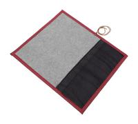 Healvian Bamboo Roll up Pen Bag for Artists, Canvas Felt Brush Case